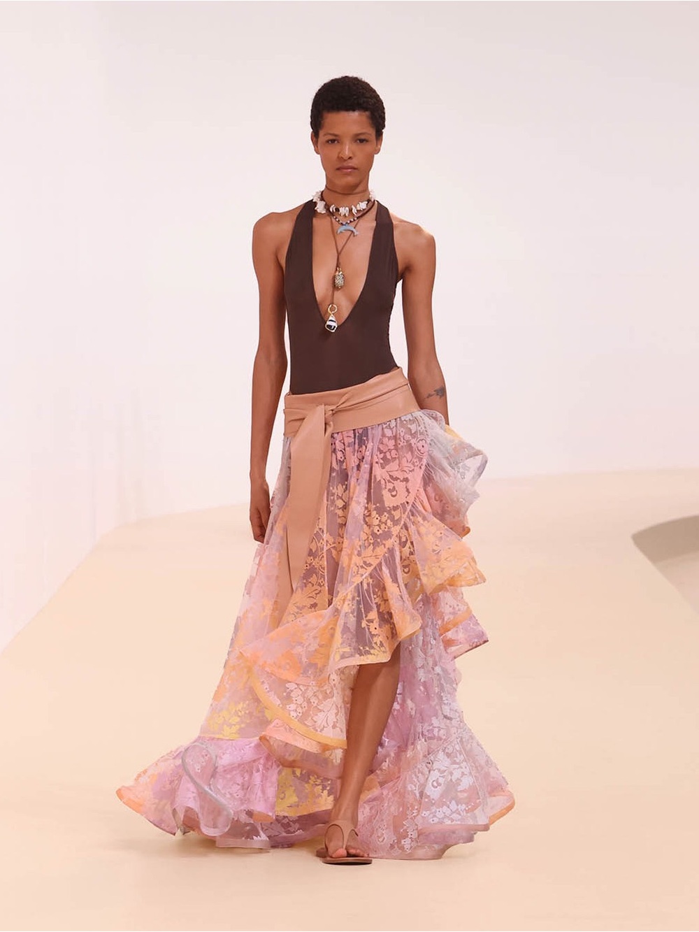 Zimmermann Dawning Lace Billow Skirt